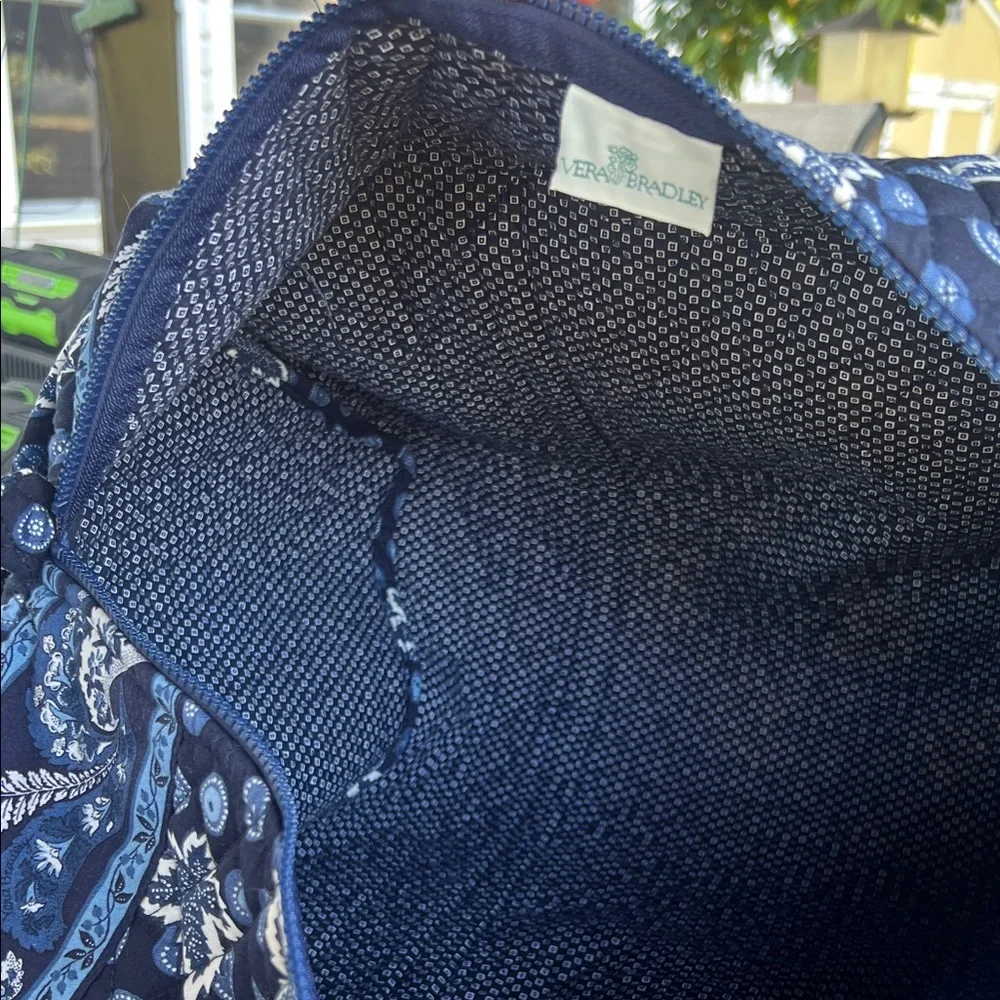 Vintage VERA BRADLEY Blue Coin Y2K Medium Duffle - Picture 14 of 15